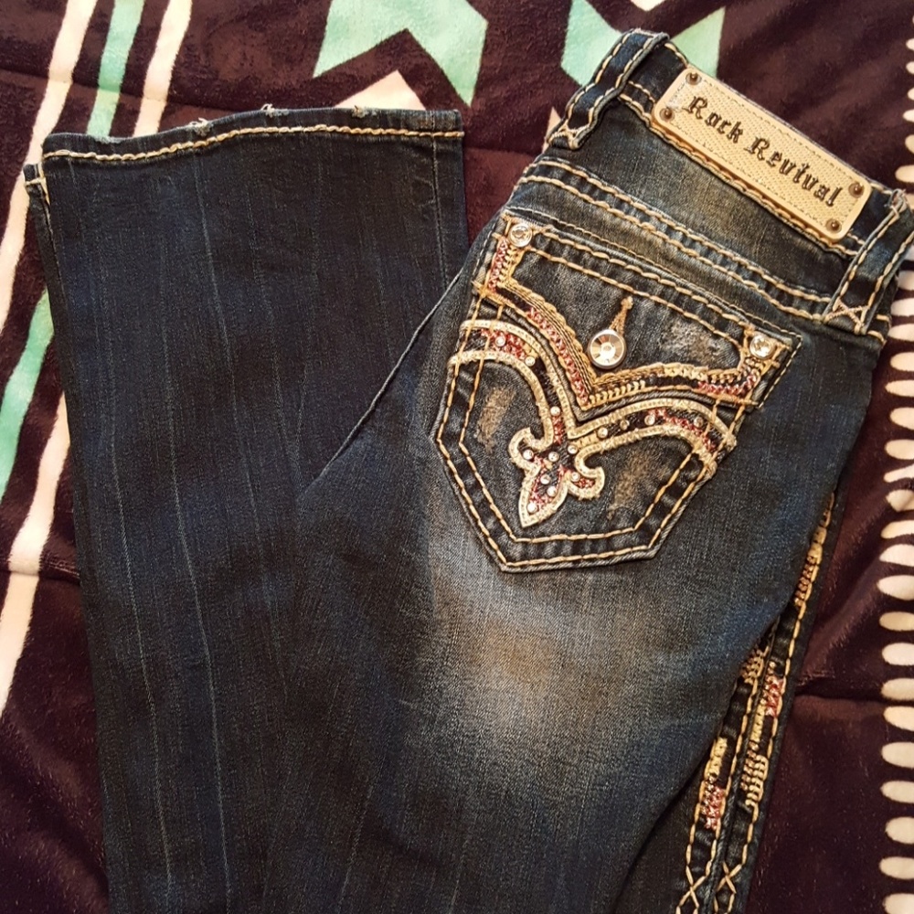 SOLD Rock revival bootcut 24x33 1/2